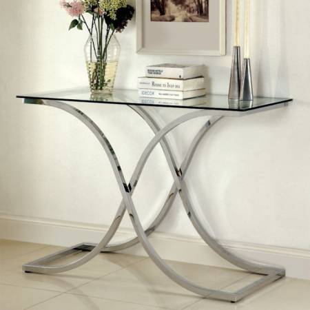 LUXA SOFA TABLE 10Mm Beveled Tempered Glass Top